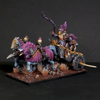 Sorcerer of Slaanesh on Chaos Chariot by Mortighaar Minis