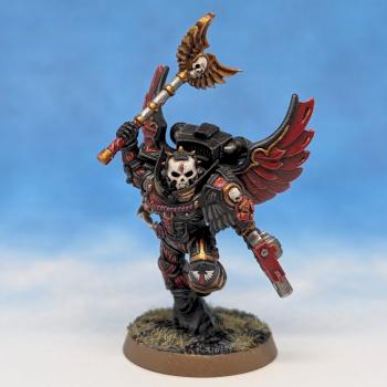 Blood Angels Chaplain with Jump Pack by mistercrinders