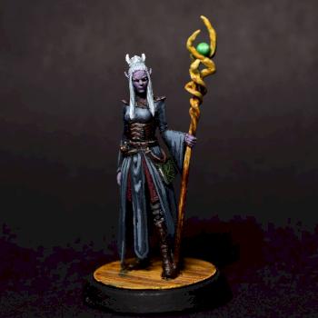 Drow Sorceress by Mulligan