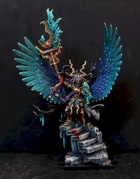Daemon prince of Tzeentch by teudge