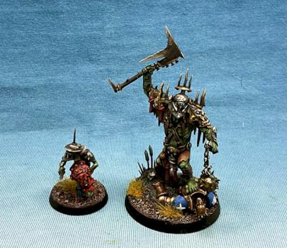 Orks Killaboss with Stab-grot by wargame