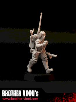 Female Guard Grimdark Radio Operator by Brother Vinni