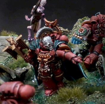 Blood Angels vs Slaanesh by ivankaiser
