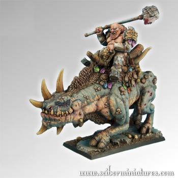 Ogre on war rhino by Scibor