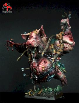 Nurgle Beast/Doombull/Mutant - PAINTED by tupavko