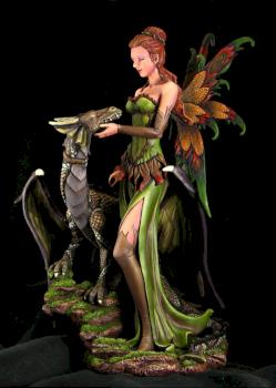 A Fairy and her Dragon by odinsgrandson