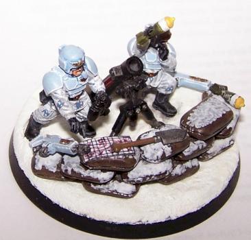 Imperial Guard mortar team 2 in winter camo by moon46