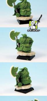Dwarf Lord greenstuff sculpture by Scibor