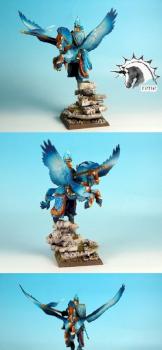 WARHAMMER Brtonnian Pegasus Knight by rene
