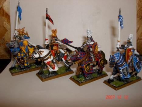 Bretonnian Grail Knights by terryanddeidra