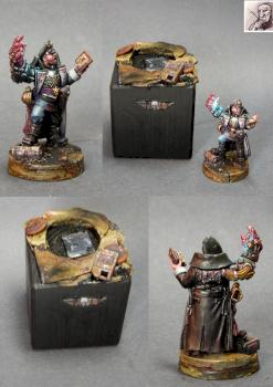 Imperial Guard Comissar Showbase by jarhead