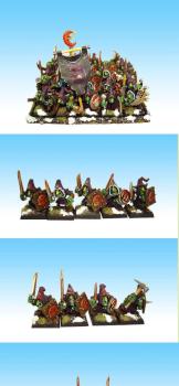 Night Goblin Regiment by hellfire studio