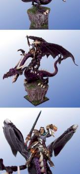 dARK eLF hIGHBORN ON bLACK dRAGON by Black Gobbo