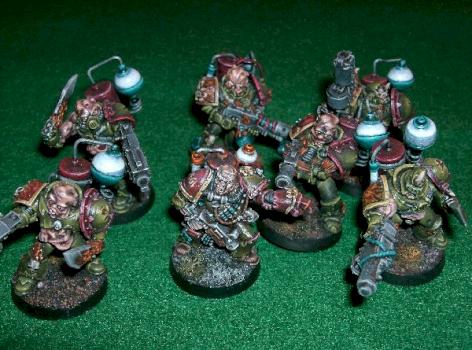 Nurgle Death Guard Squad with Vhampion by Vain Games