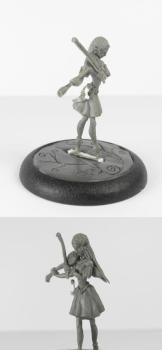 Tiny Violonist - 25 mm by Lafeenoirecreations