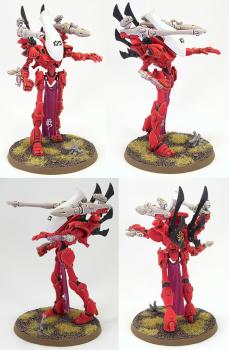Eldar Wraithlord of Saim-Hann with Brightlance and Missile Launcher by richardvan
