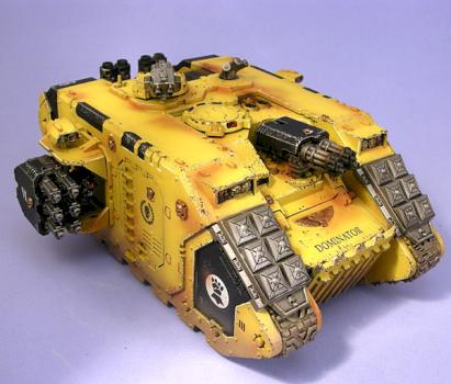 Imperial Fists Land Raider Crusader by Jarrett
