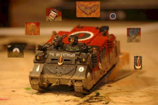 Flesh Tearers Veteran Assault Squad Rhino by HeiðarV