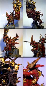 KHORNE Bloodletter+Juggernaut by ranger1977