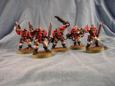 Blood Angel Scouts by heirodule