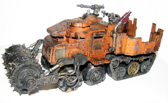 Ork Battlewagon with Deff Rolla by bobsacks