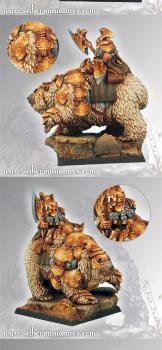 Dwarf General on War Bear by Scibor