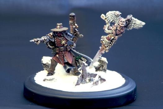 Limited edition witch hunter Inquisitor mini-diorama by lobo solitario