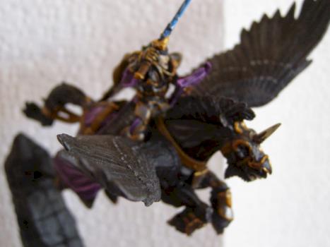 Dark Elf Pegasus Rider by rexazure