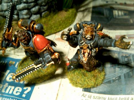 Mark of the Wulfen using MaxMini's werewolf heads by markotan