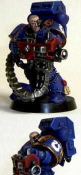 Ultramarines Brother Severus with Heavy Bolter by Rogan