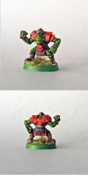 Blood Bowl: Orc lineman by -kimble-