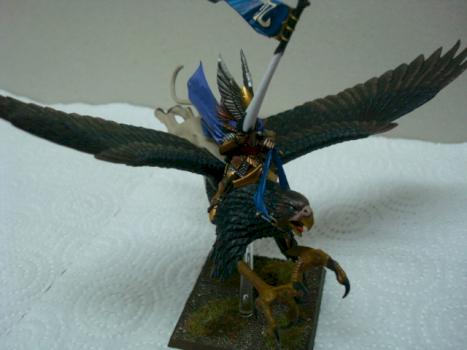 High elf hero on Griffon by wolveab