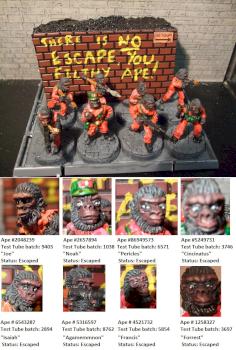 Armed Guerrilla Gorillas in Coveralls (Boiler Suits) by Byteknight