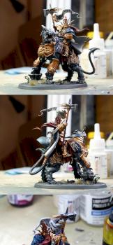 Age of Sigmar Lord Celestant, with radical cape by Fentible