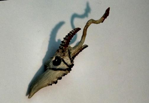 Three Horned Skull by Caraline