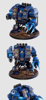 My take on an Ultramarine Dreadnought by ColonialRaptor