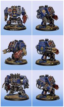 Space Marine Dreadnought by w00den