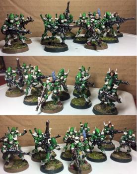 Eldar Guardian Squad WIP by Green Bishop