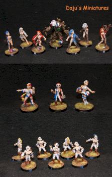 French Female Elves of Sylvania (Blood Bowl) by Daju