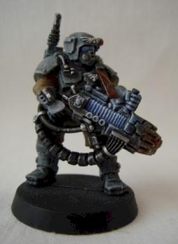 Kasrkin with plasma gun by Stasiu