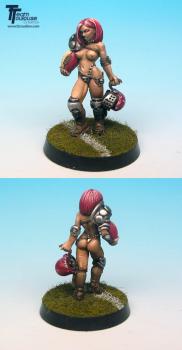 Bloodbowl girl by Manumilitari