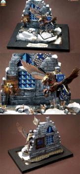 BRETONNIA Battle Standard Bearer on Pegasus by MantraStudio