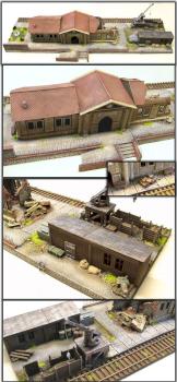 Railroad station by Dirk