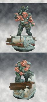 Imperial Guard Ogryn Squad - Cadian 537th Auxillaries by nels0nmac