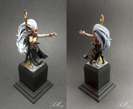 Dark Elf Sorceress by ArchieMilchett