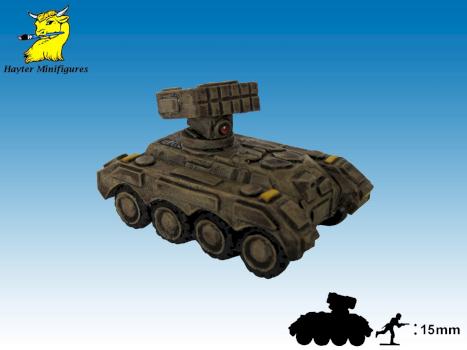 15mm Light GSV with missile pod by Hayter Minifigures