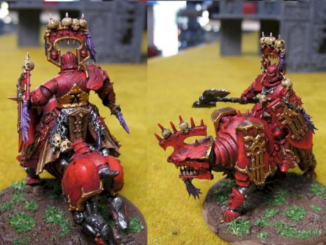 CONDOTTIERO DI KHORNE SU JUGGERNOUGHT by Mauro Bertulazzi