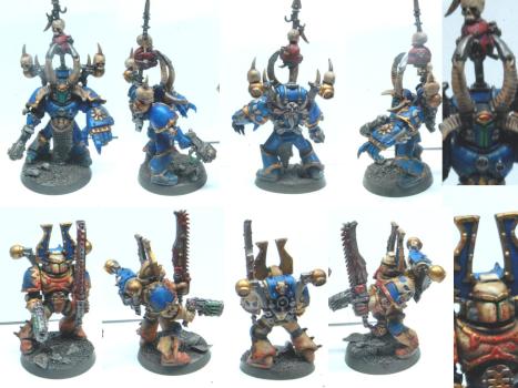 Chaos Space Marines - Tzeentch Chapter Colour Sample by DasMatze