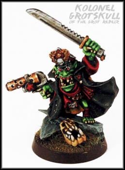 Grot Warboss - Kolonel Grotskull by Proiteus