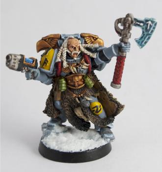 Space Wolf Rune Priest by PaintHammer